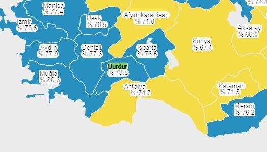 Türkiye'de en çok korona aşısının yapıldığı 10 şehir!