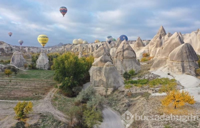 Kapadokya sonbahar renklerine donandı