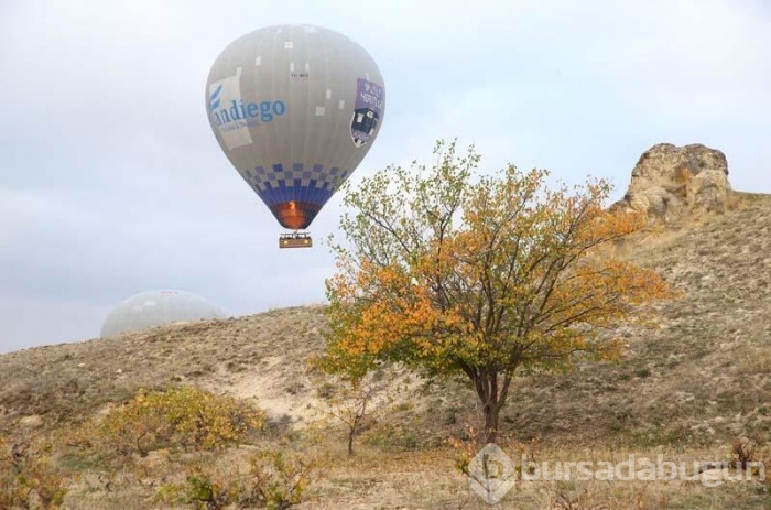 Kapadokya sonbahar renklerine donandı