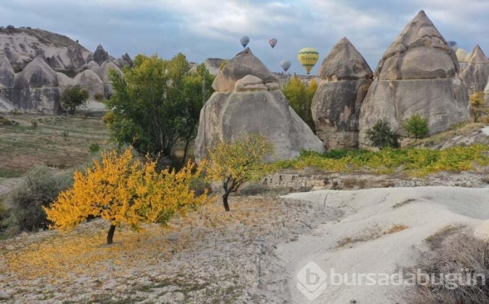 Kapadokya sonbahar renklerine donandı