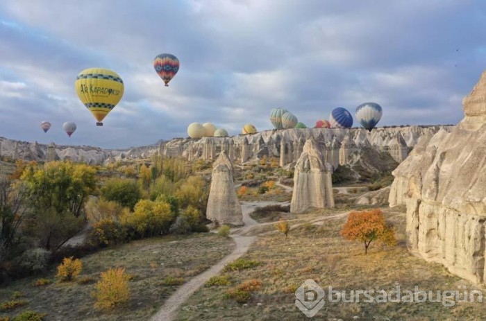 Kapadokya sonbahar renklerine donandı