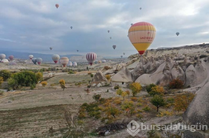 Kapadokya sonbahar renklerine donandı
