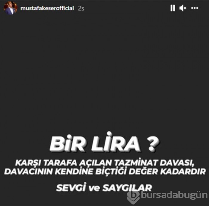 Mustafa Keser'den Bülent Ersoy'a gönderme!