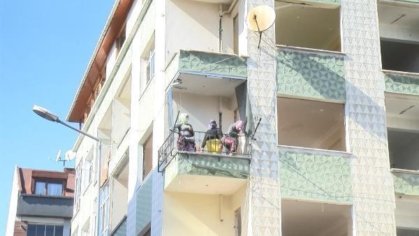 Kentsel dönüşüm için boşaltılan bina hırsızların hedefi oldu