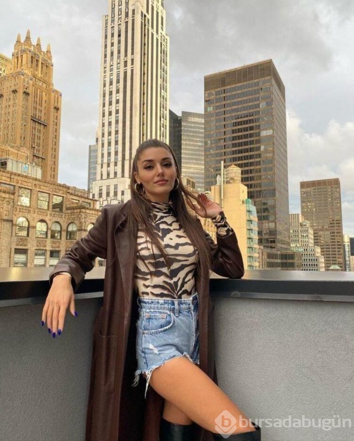 Hande Erçel'in New York pozları milyonlarca beğeni aldı!