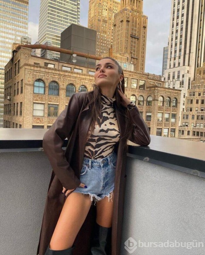 Hande Erçel'in New York pozları milyonlarca beğeni aldı!