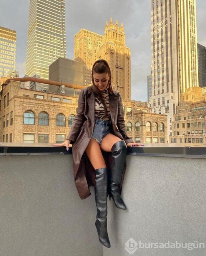 Hande Erçel'in New York pozları milyonlarca beğeni aldı!