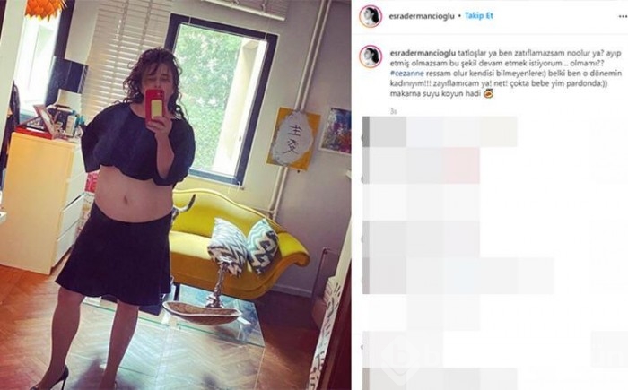 Esra Dermancıoğlu'ndan 'zayıfla' eleştirilerine fotoğraflı yanıt
