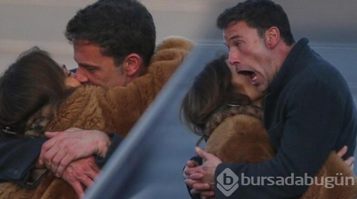 Ben Affleck havalimanında Jennifer Lopez'i öpücüklere boğdu
