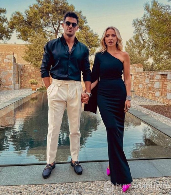 Hadise-Mehmet Dinçerler çiftinden el ele aşk pozu
