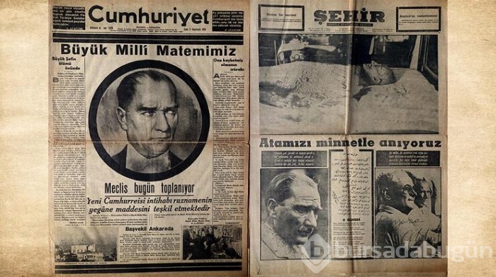 Tarih 10 Kasım 1938! Atatürk'ün ölümü gazete manşetlerine böyle yansıdı