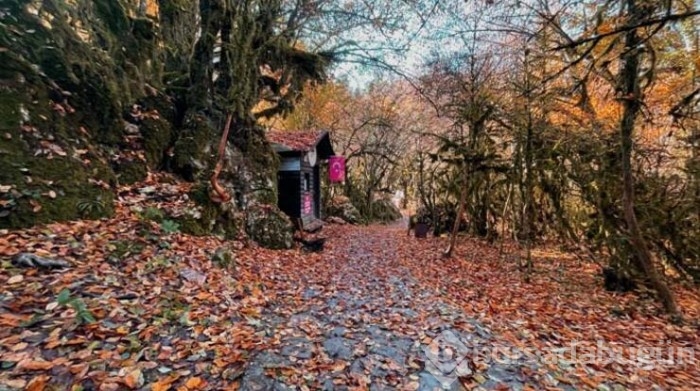  Kastamonu Pınarbaşı'ndaki Horma Kanyonu ve Ilıca Şelalesi sonbahar renklerine büründü!