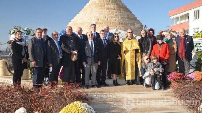 Gelibolu'daki Rus Anıtı'nda Beyaz Rus anması
