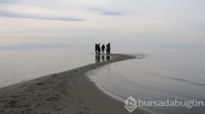 Van Gölü ziyaretçileri tarafından 200 metre açığa yürüdü!