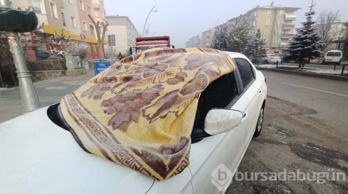 Erzurum ve Erzincan'da  buz tuttu!