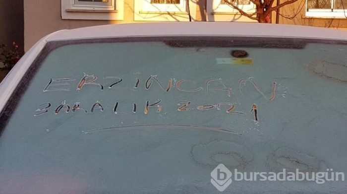 Erzurum ve Erzincan'da  buz tuttu!