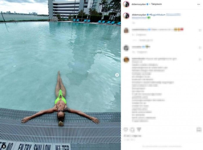 Didem Soydan Miami'den paylaştı!