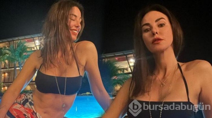 Defne Samyeli havuzda, kızları Altın Kelebek'te

