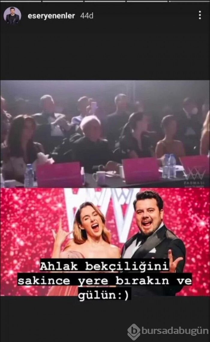 Berfu Yenenler elbisesine gelen eleştiriye sessiz kalmadı
