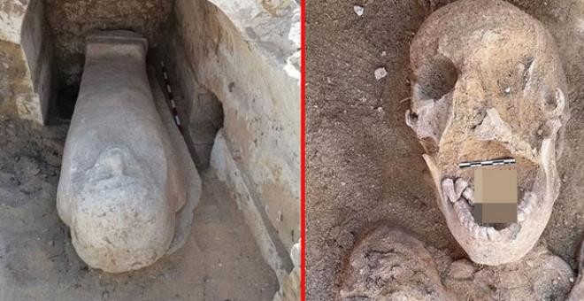 Arkeologlar, 2500 yıllık mumyaların ağzını açınca donup kaldı