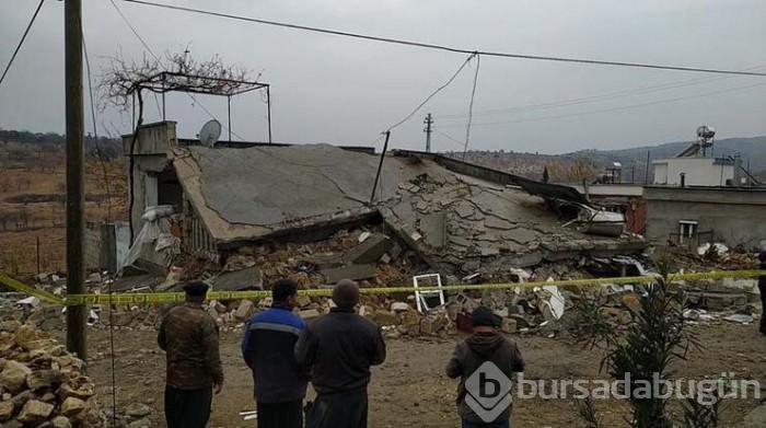 Adıyaman'ın Besni ilçesinde patlama olan ev çöktü!