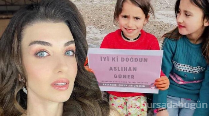 Aslıhan Güner'i mutluluktan ağlatan doğum günü fotoğrafı...