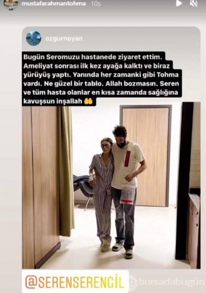 Riskli bir ameliyat olan Seren Serengil'in son hali!