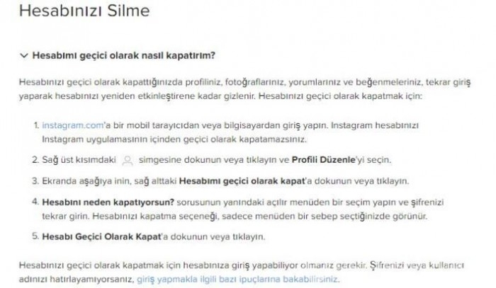 İnstagram Hesabı Dondurma 2021!