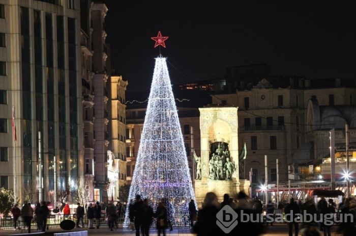 İstanbul'un ışıklı yeni yıl hazırlığı...