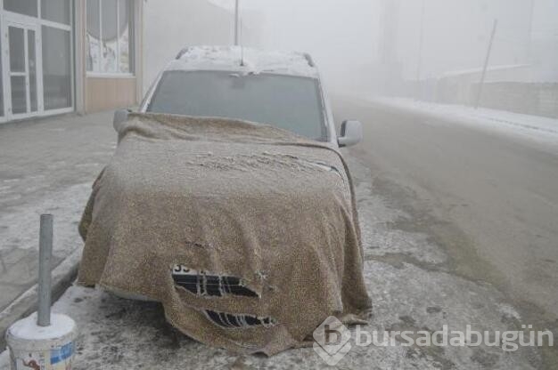 Ağrı -26,9 ile buz tuttu...
