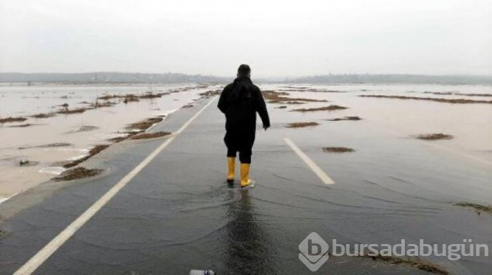 'Turuncu alarm' verilen Ergene Nehri, Uzunköprü'de taşkına neden oldu
