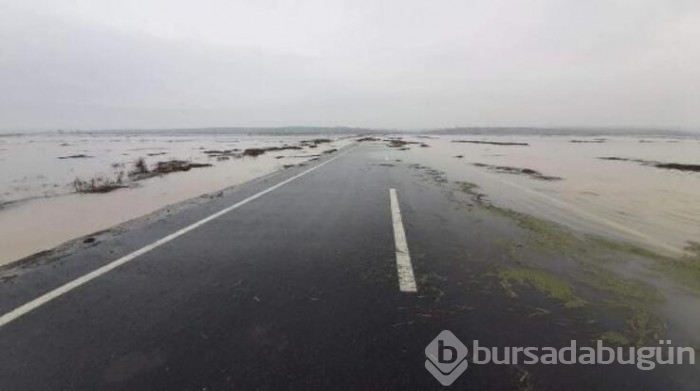 'Turuncu alarm' verilen Ergene Nehri, Uzunköprü'de taşkına neden oldu
