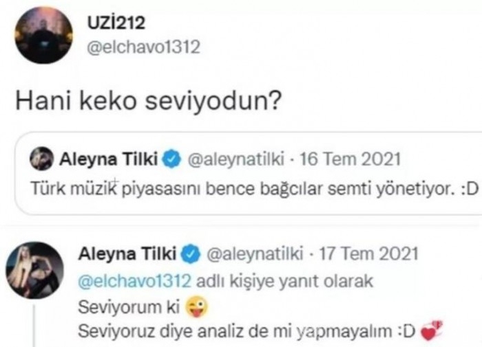 Aleyna Tilki ile Uzi aşk mı yaşıyor?