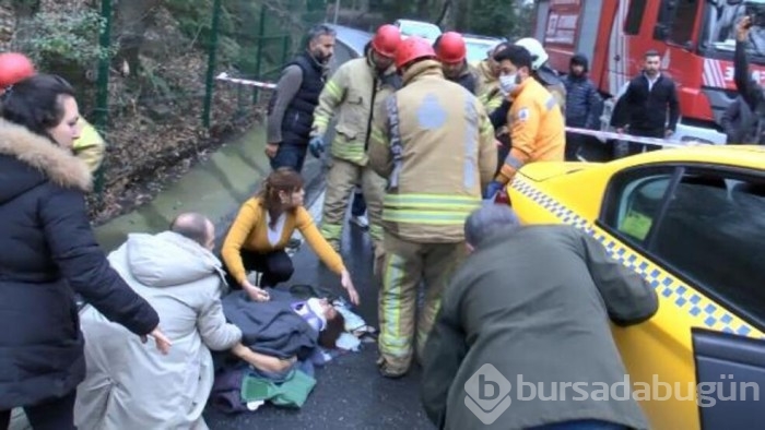 Taksi ve İETT otobüsü kafa kafaya çarpıştı!