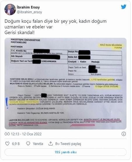 Doğum koçu iddialarına yanıt...
