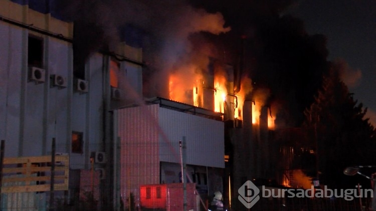 Bursa'da kimya fabrikasında yangın! Patlamalar yaşandı