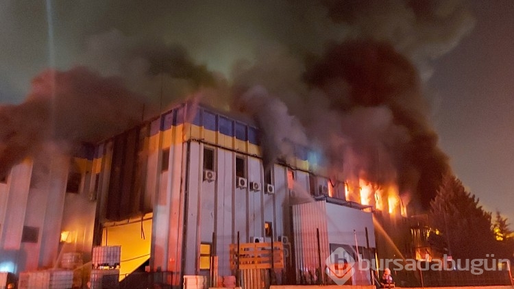 Bursa'da kimya fabrikasında yangın! Patlamalar yaşandı