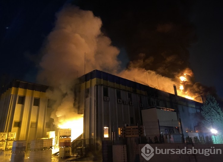 Bursa'da kimya fabrikasında yangın! Patlamalar yaşandı