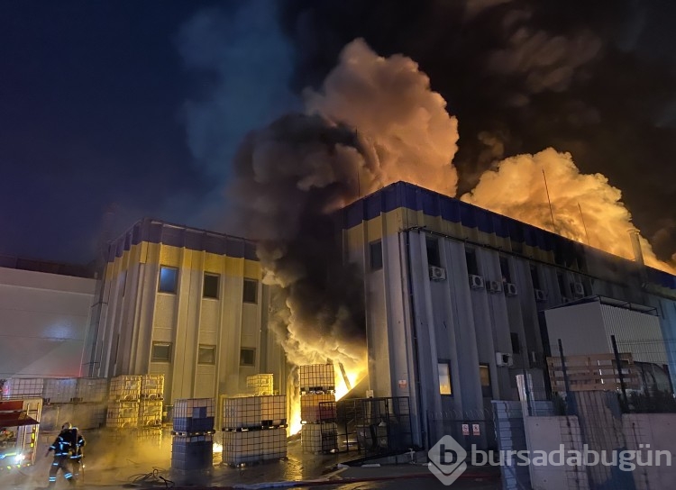 Bursa'da kimya fabrikasında yangın! Patlamalar yaşandı