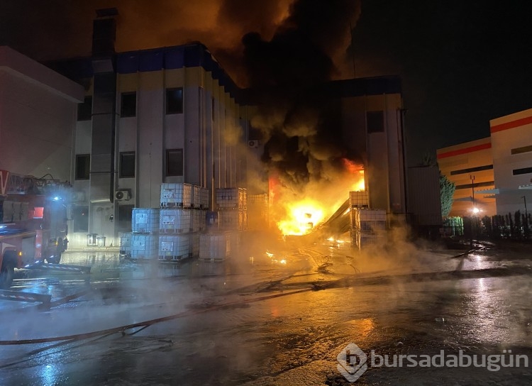 Bursa'da kimya fabrikasında yangın! Patlamalar yaşandı