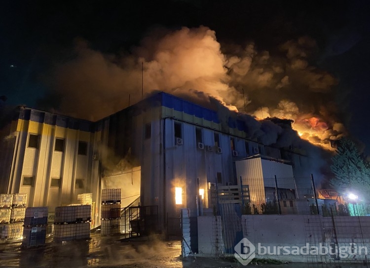 Bursa'da kimya fabrikasında yangın! Patlamalar yaşandı