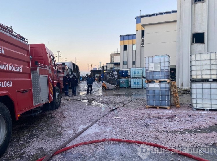 Bursa'da kimya fabrikasında yangın! Patlamalar yaşandı