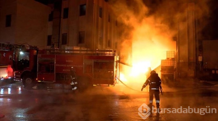 Bursa'da fabrika yangını