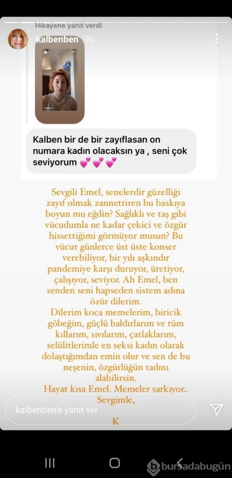 Kalben aşkını sosyal medyada haykırdı
