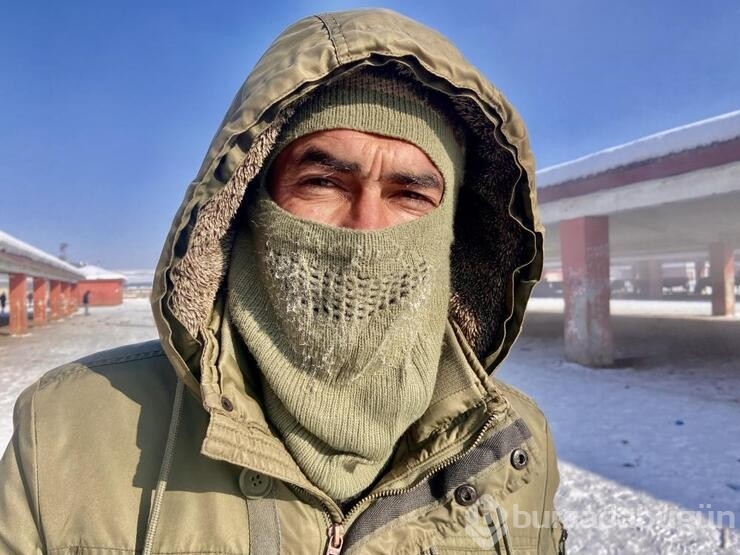 Ağrı eksi 33 derece ile soğuk havada zirvede
