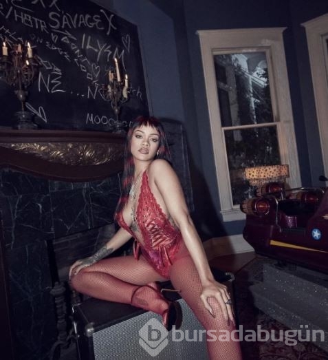Rihanna iç çamaşırlarıyla nefes kesti!