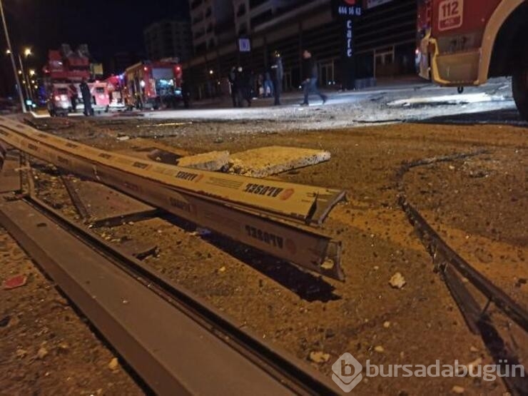 Oto lastikçide patlama sonrası yangın!