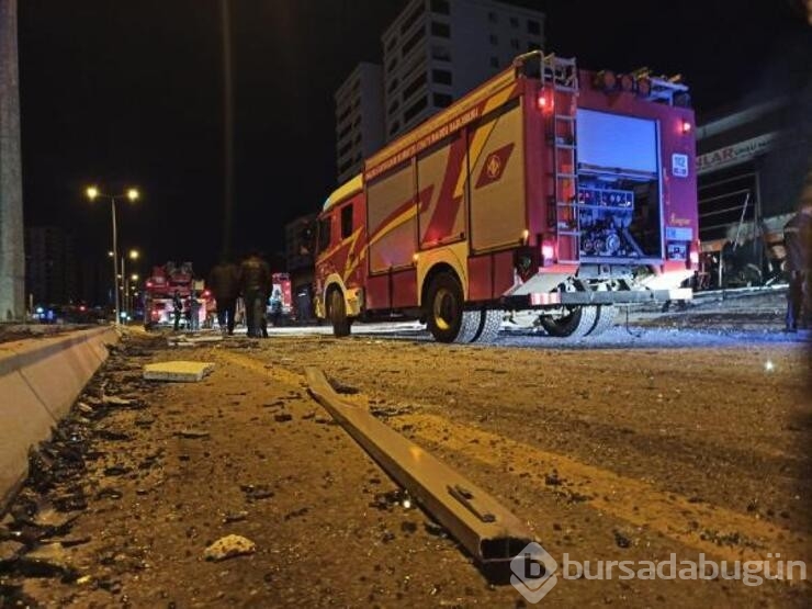 Oto lastikçide patlama sonrası yangın!
