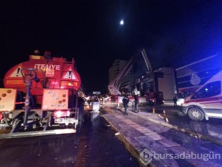 Oto lastikçide patlama sonrası yangın!