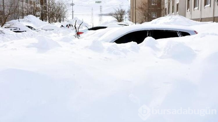 Bitlis'de kar kalınlığı 1 metreyi geçti...